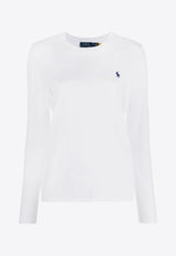 Ralph Lauren Long-Sleeved Pony T-shirt White 211898699001_100