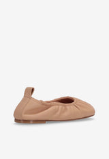 Niccolò Pasqualetti Obliqua Soft Leather Ballet Flats Beige NP07F003LEA_BEIGE