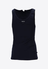 Prada Sleeveless Top with Front-Laces Navy 39603SOOO10Z0_F0124