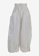 Niccolò Pasqualetti Montage Wide-Leg Pants White NP07P006AJCT_BIANCO