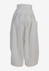 Niccolò Pasqualetti Montage Wide-Leg Pants White NP07P006AJCT_BIANCO