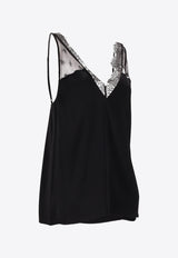 Stella McCartney Envers Satin Slip Top Black 6T02413FU302_1000