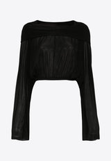 Rick Owens Sheer Hooded Cropped Top Black RO01E7278BZ_09