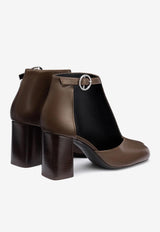 Lemaire 80 Cut-Out Ankle Boots Brown FO0171LL0078_BR449