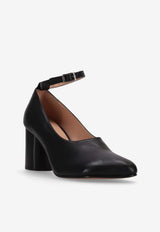 Niccolò Pasqualetti Obliqua 70 Leather Pumps Black NP07F001LEA_BLACK