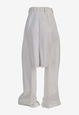 Niccolò Pasqualetti Brezza Skirt-Style Pants White NP07P020JCTW_BIANCO