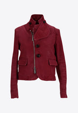 Dsquared2 Classic Zip-Up Jacket Burgundy S75BN0916D35106_309
