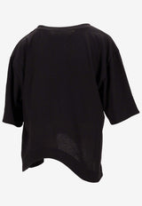 Niccolò Pasqualetti Onda Asymmetric T-shirt Black NP07TS01COJE_NERO