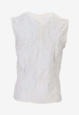 Niccolò Pasqualetti Carta Sleeveless Tank Top White NP07T003ERPO_BIANCO