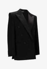 Saint Laurent Double-Breasted Wool Tuxedo Jacket Black 828008Y7E63_1000