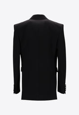 Saint Laurent Double-Breasted Wool Tuxedo Jacket Black 828008Y7E63_1000