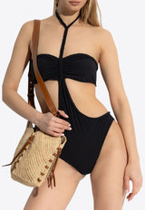 Isabel Marant Farah Cut-Out Bandeau Swimsuit Black MB0021FAC2P01I_01BK