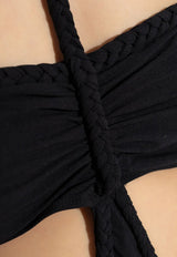 Isabel Marant Farah Cut-Out Bandeau Swimsuit Black MB0021FAC2P01I_01BK