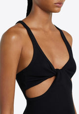 Courrèges 90's Tank Top with Cut-Out Black 225JDE134JS0194_9999