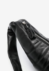 Lemaire Medium Croissant Nappa Leather Shoulder Bag Black BG0001LL095_BK999