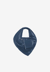 Federico Cina Midi Tortellino Top Handle Bag Blue MDB0101_BLUE