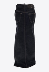 Dsquared2 Denim Maxi Skirt Navy S75MA0988S30664_470