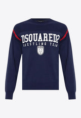 Dsquared2 Logo Print Sweatshirt Blue S71HA1359D13116_961