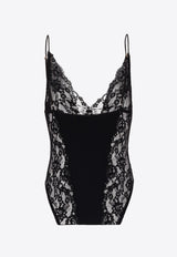 Saint Laurent Lace Bodysuit Black 813977Y3K27_1000