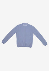 La Rose Essential Cashmere Cardigan Light Blue GDC22801_40951