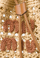 Miu Miu Mini Woven-Raffia Bucket Bag Natural 5ND0162DO1_F0A5T