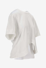 Niccolò Pasqualetti Onda Asymmetric T-shirt White NP07TS01COJE_BIANCO