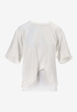 Niccolò Pasqualetti Onda Asymmetric T-shirt White NP07TS01COJE_BIANCO
