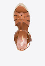 Saint Laurent Tribute 130 Wedge Sandals Brown 611924BDA00_2206