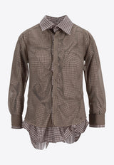 Maison Margiela Checked Layered Shirt Camel S51DT0016MTJ024_114