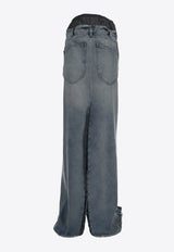 Maison Margiela Anonymity of The Lining Maxi Denim Skirt Blue S51MI0006S30383_961