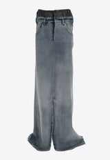Maison Margiela Anonymity of The Lining Maxi Denim Skirt Blue S51MI0006S30383_961