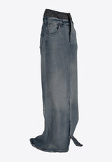 Maison Margiela Anonymity of The Lining Maxi Denim Skirt Blue S51MI0006S30383_961
