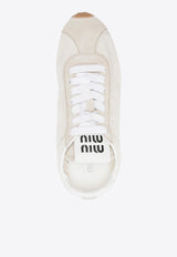 Miu Miu Plume Nappa Leather Low-Top Sneakers White 5E114EFD005D7C_F0304