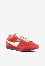 Autry Windspin Suede and Leather Low-Top Sneakers Red WSLWUB_08