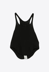 Rick Owens DRKSHDW Basic Vintage-Effect Tank Top with Strap Black DS01E3100BH_09