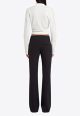 Courrèges Polo Twist Cropped Top White 225JPO048JS0193_0001