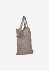 Niccolò Pasqualetti Coya Macramé Tote Bag Beige NP07B005COYA_BEIGE