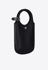 Courrèges Slim Holy Leather Handbag Black 225GSA178CR0065_9999