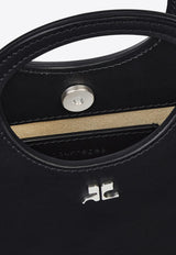 Courrèges Slim Holy Leather Handbag Black 225GSA178CR0065_9999