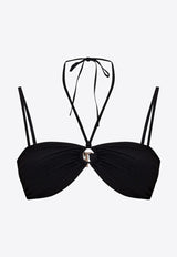 Isabel Marant Fayma Twisted-Front Bikini Top Black SG0024FAC2P01I_01BK