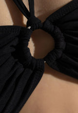 Isabel Marant Fayma Twisted-Front Bikini Top Black SG0024FAC2P01I_01BK