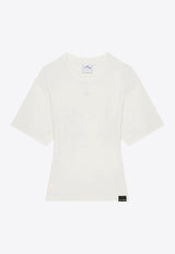 Courrèges Wide-Sleeved Crewneck T-shirt White 125JTS168JS0107_0001