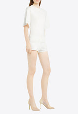 Courrèges Wide-Sleeved Crewneck T-shirt White 125JTS168JS0107_0001