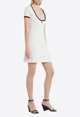 Courrèges Holistic Contrast Mini Dress White 225JRO600JS0203_0098