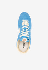 Autry Windspin Suede and Leather Low-Top Sneakers Light Blue WSLWUB_18