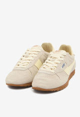 Autry Windspin Suede and Leather Low-Top Sneakers Beige WSLWUB_01