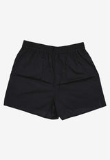 La Rose Button-Up Mini Shorts Black PS002001_BLACK