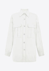 P.A.R.O.S.H Ninja Long-Sleeved Shirt White D380629NINJA_001