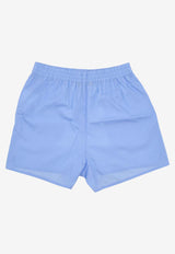 La Rose Button-Up Mini Shorts Light Blue PS002001_LIGHT BLUE