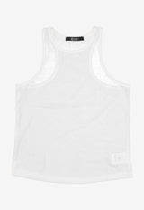 La Rose Jersey Tank Top White TP002008_WHITE